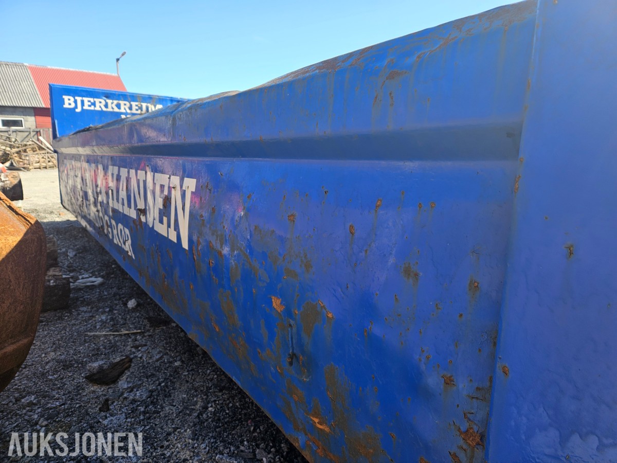 Krokcontainer / Lasteflak - Gruskasse - Ca. 6 mx240x100 cm