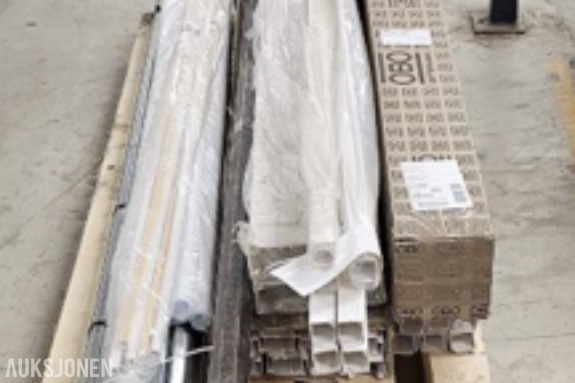 Plast og metall kabelkanaler 40x40mm,40x60mm...