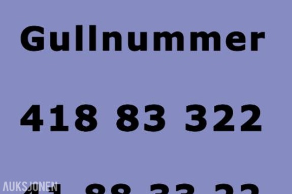 Enkelt nummer 41 88 33 22