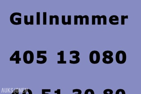 Enkelt nummer 40 51 30 80
