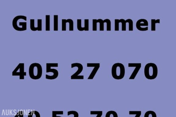 Enkelt nummer 40 52 70 70