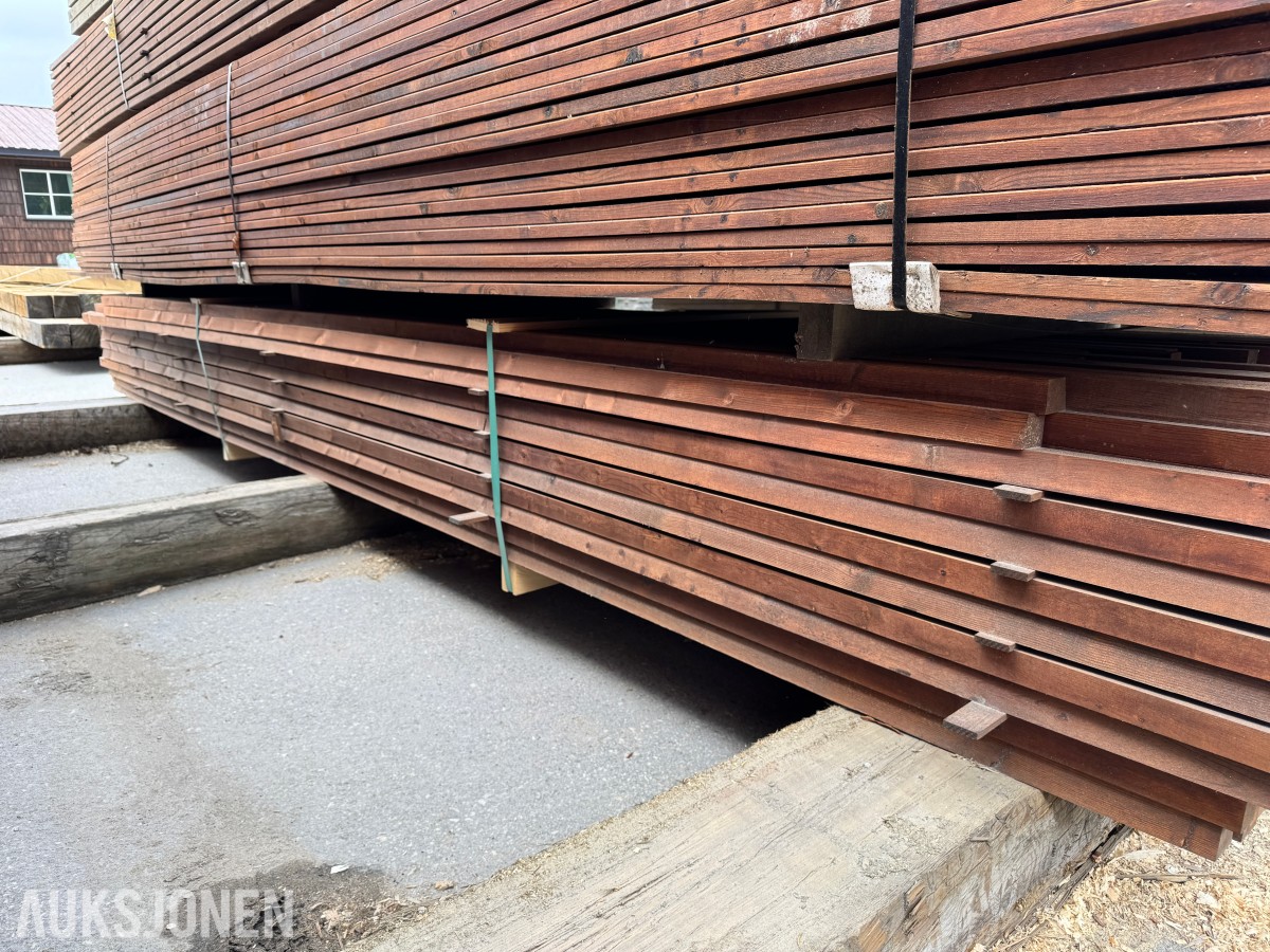 1 pakke Royal brun kledning-lekt 36x48 mm 15 grader