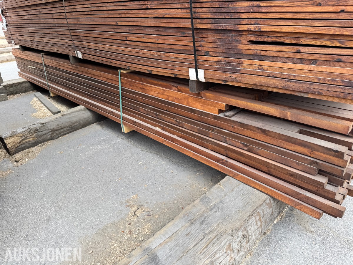 1 pakke Royal brun kledning-lekt 36x48 mm 15 grader