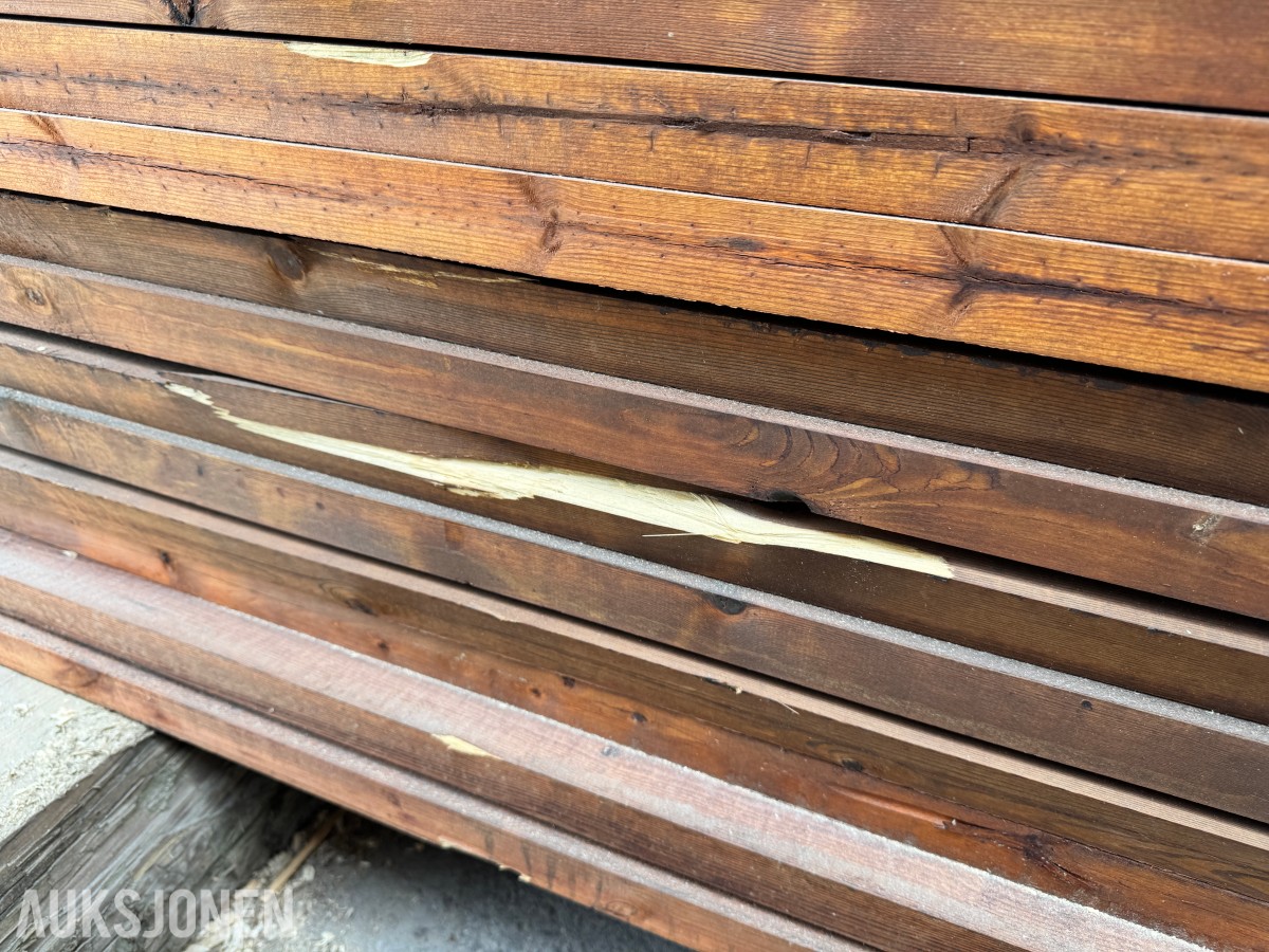1 pakke Royal brun kledning-lekt 36x48 mm 15 grader