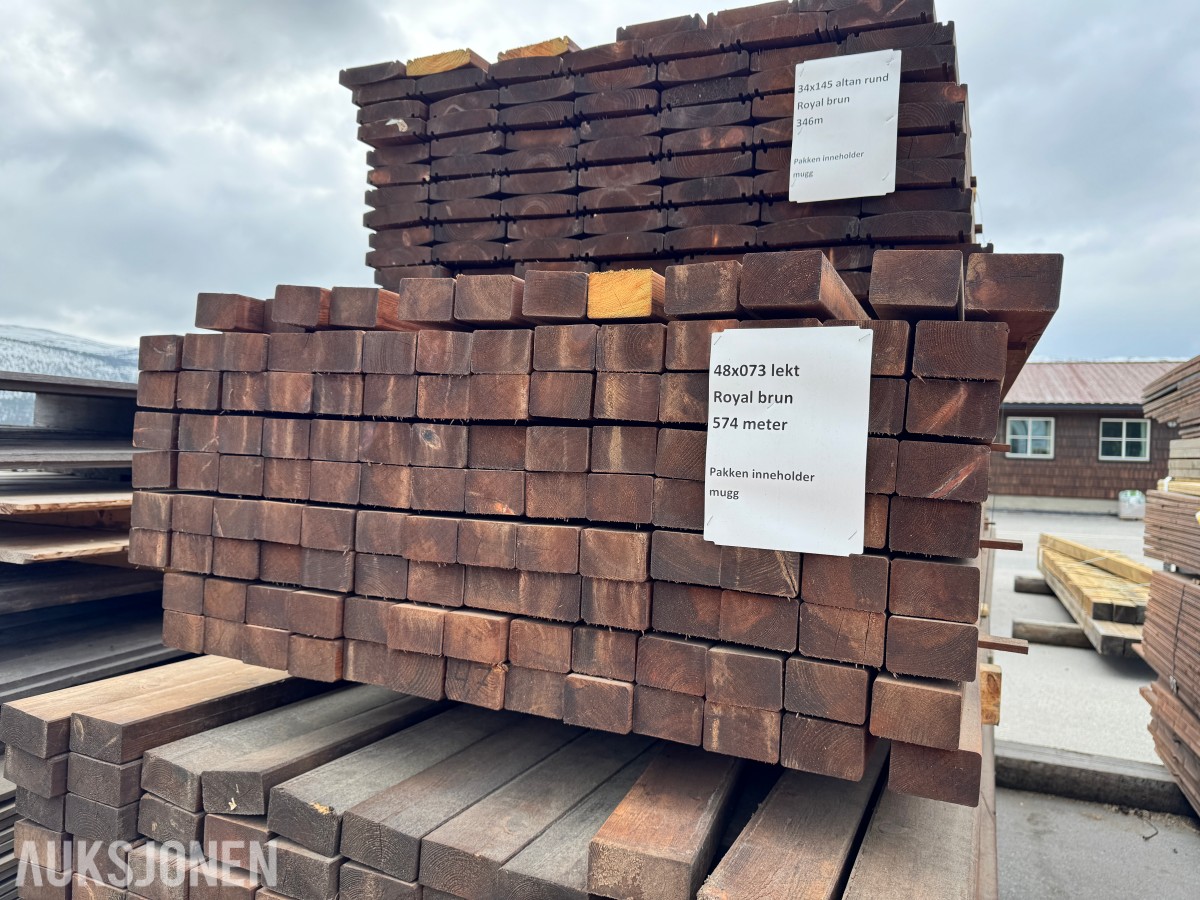 1 pakke Royal kledning lekt 48x73 mm 