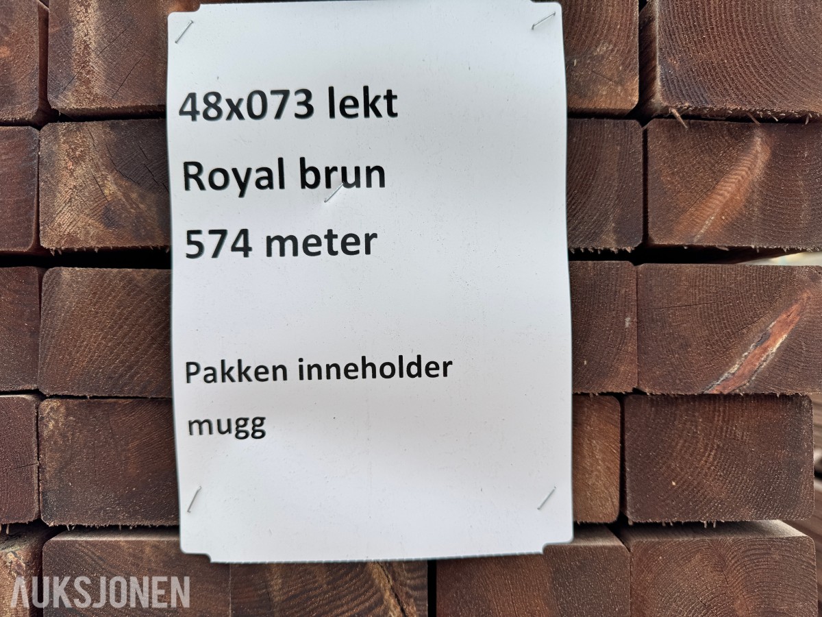 1 pakke Royal kledning lekt 48x73 mm 