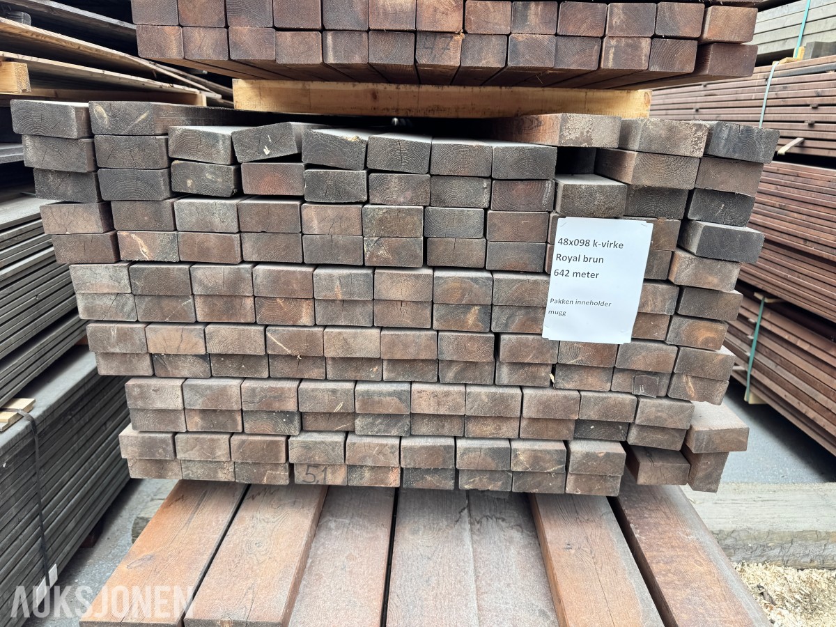 1 pakke Royal konstruksjonsvirke 48x98 mm 