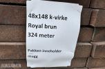 1 pakke Royal brun konstruksjonsvirke 48x148 mm