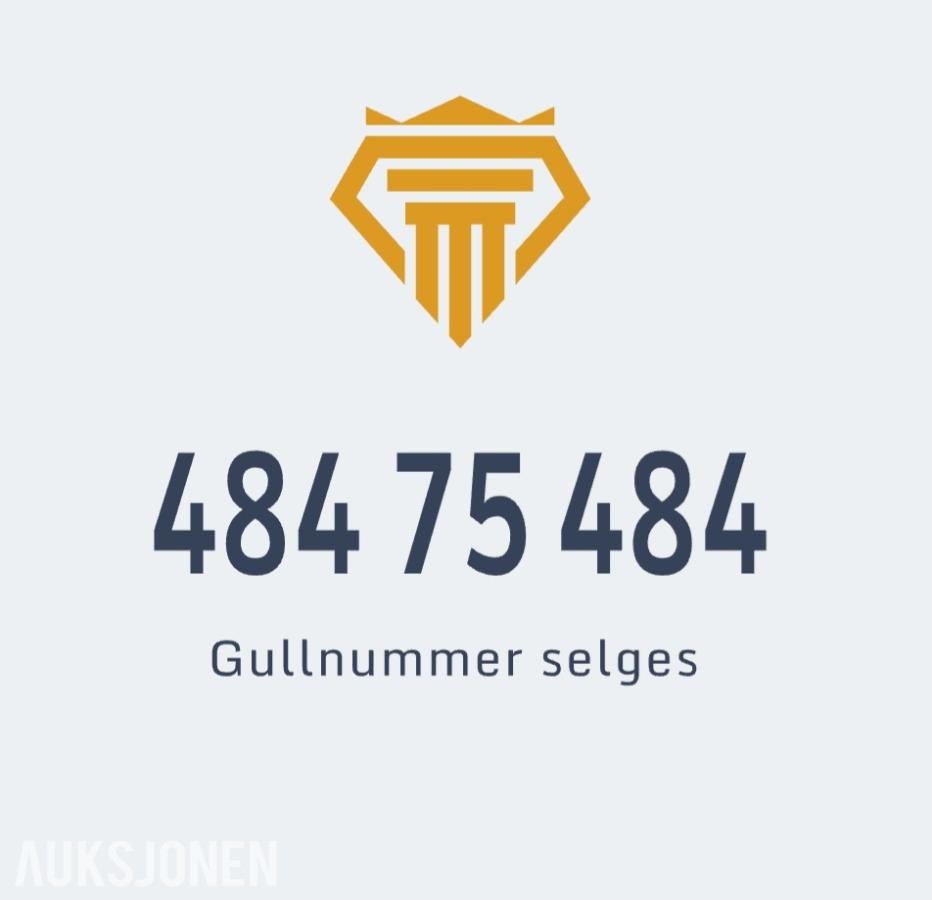 Enkelt telefonnummer - *484 75 484* SELGES