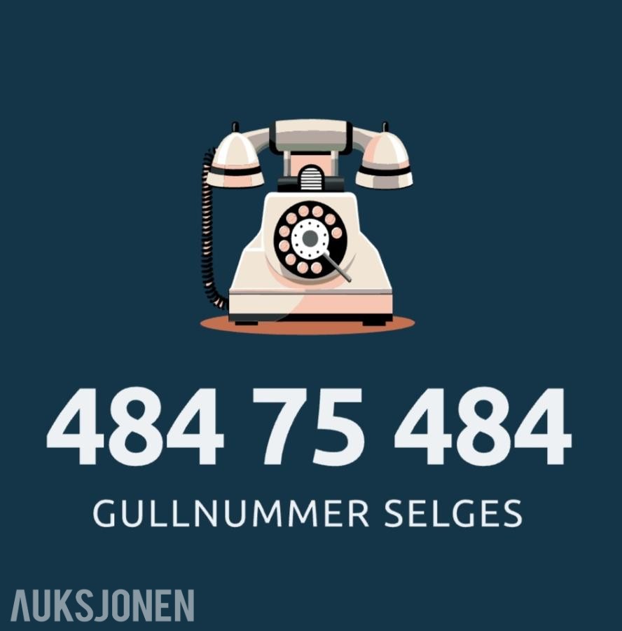 Enkelt telefonnummer - *484 75 484* SELGES