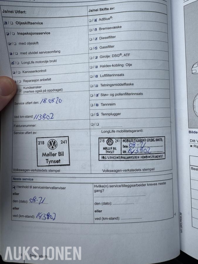 2014 Volkswagen Touran, 2.0L - 140hk, 179761km - Rep objekt