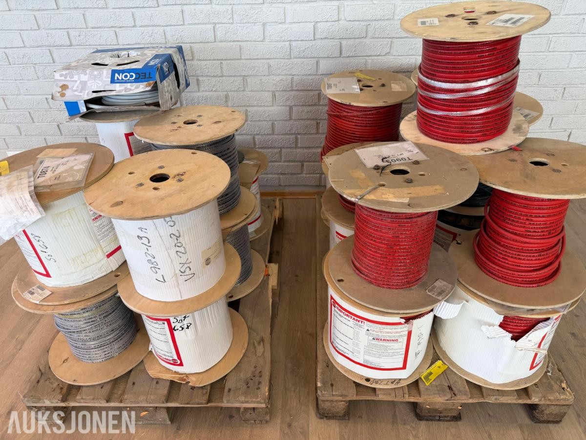 2700+ meter selvregulerende varmekabler / industrikabler på tromler
