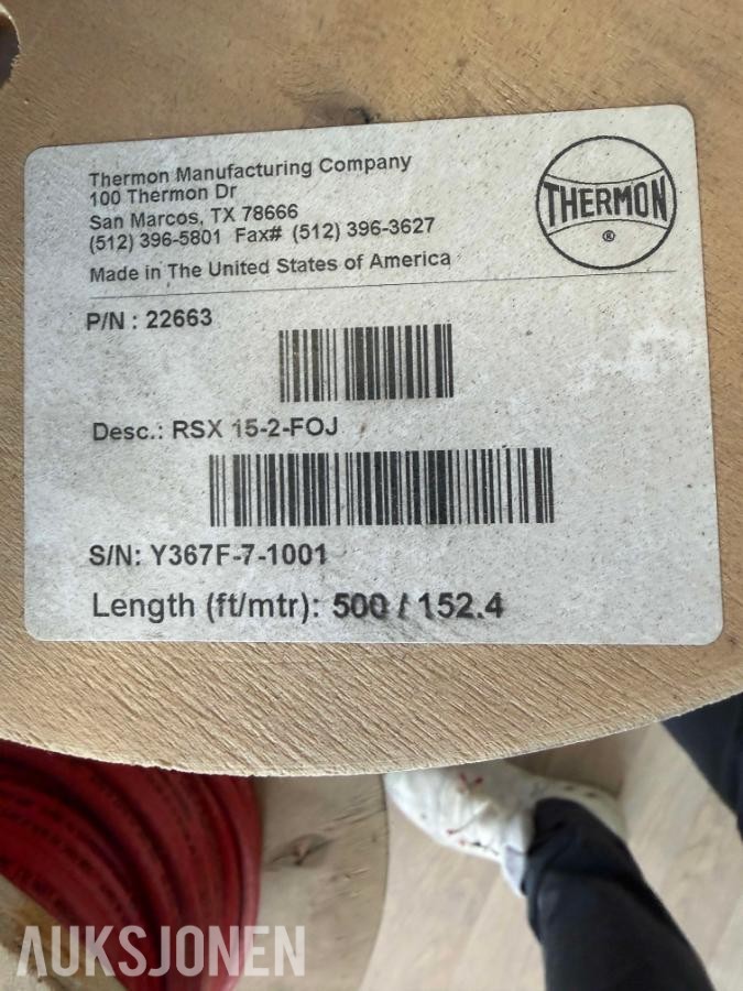 2700+ meter selvregulerende varmekabler / industrikabler på tromler