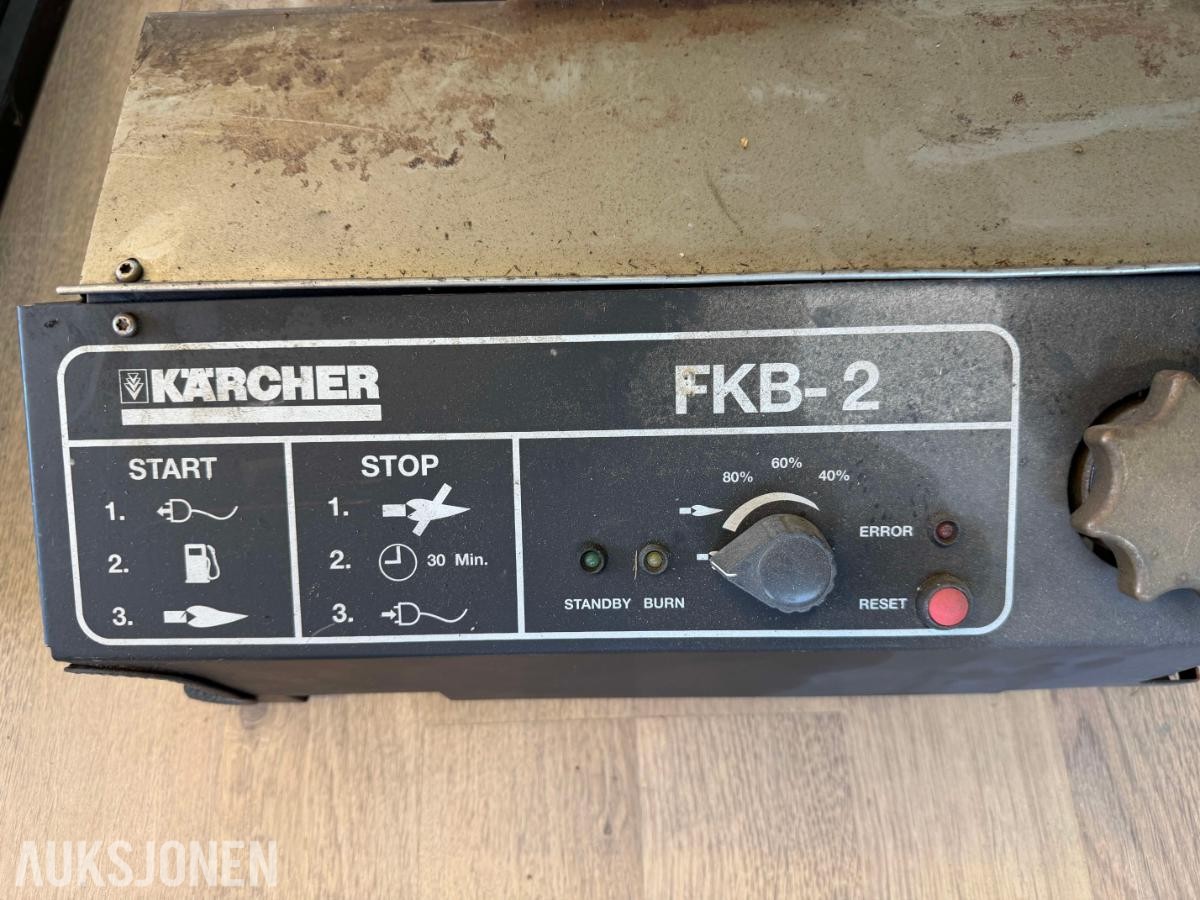 4x Kärcher FKB-2 fyringsenheter + diverse militært utstyr