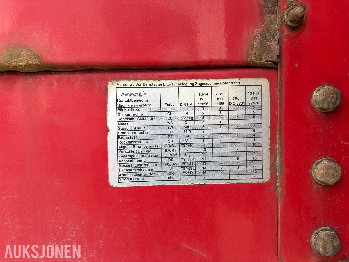 HRD Jumbosemi – 3 akslet – uttrekk 6m