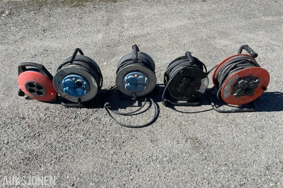 Kabeltromler – 5 stk med kabler