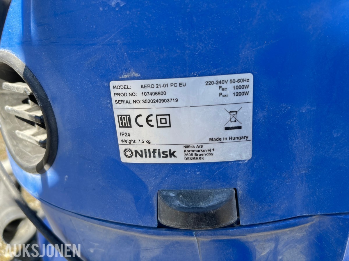Stor verktøypakke – Bosch, DeWalt, Nilfisk m.m.