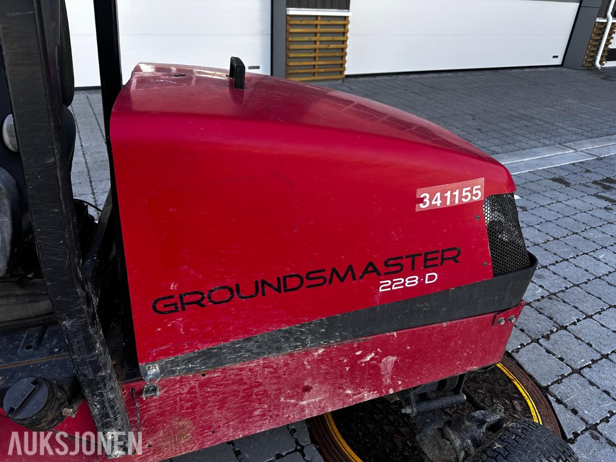 Toro Groundsmaster 228D gressklipper – 4WD – ca. 2260 timer – reparasjonsobjekt