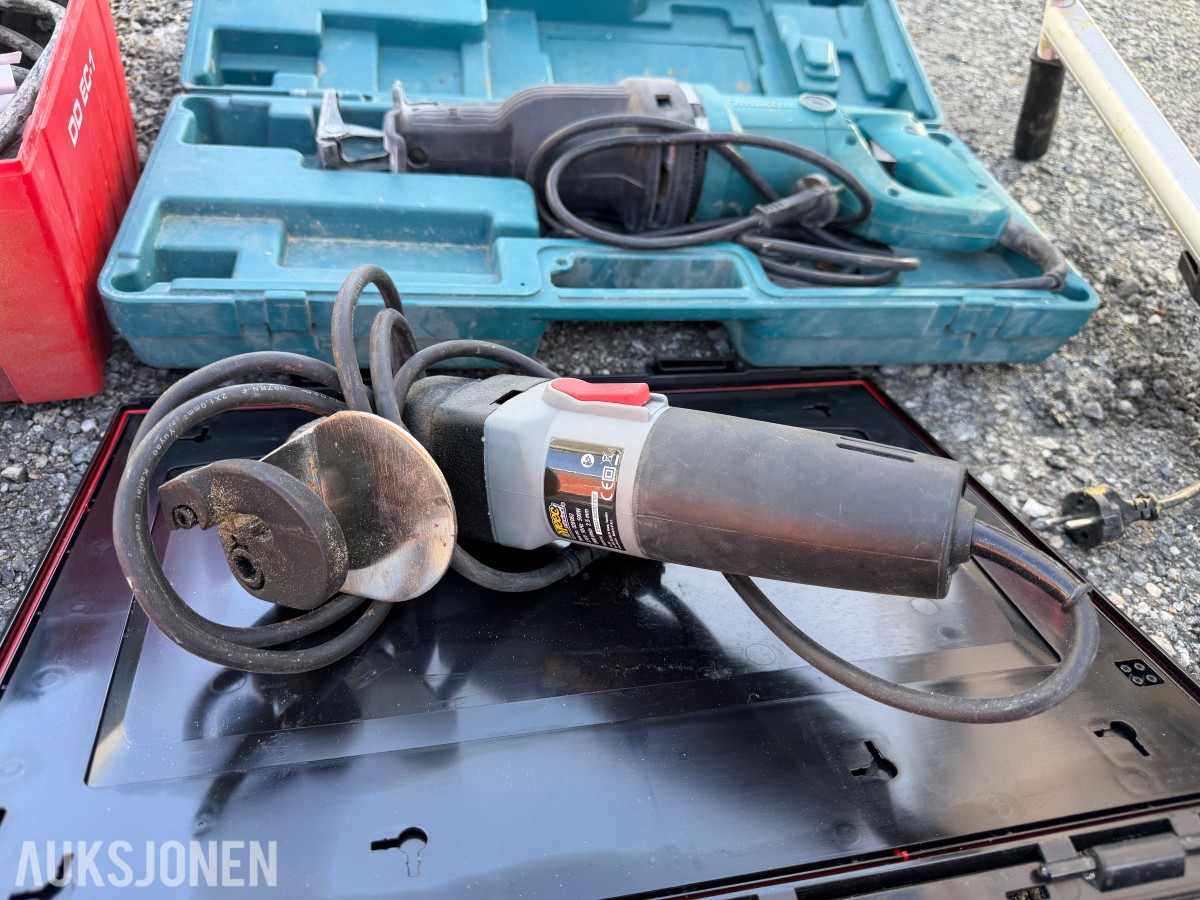 Verktøypakke – Milwaukee, Hilti, Makita + byggstrøm fordelere