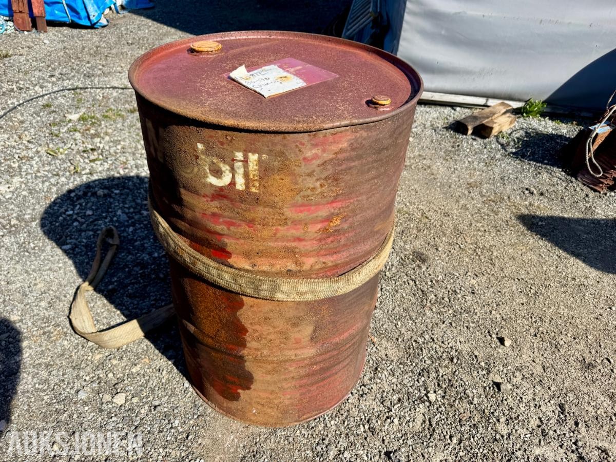 Mobil Girolje 200 L – Industrielt stålfat for verksted og lager