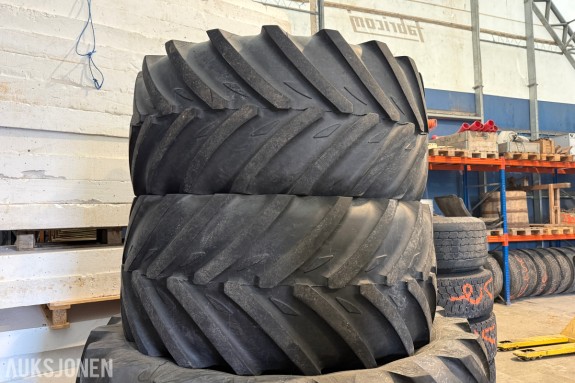 2 stk Michelin VF 600/60R28 traktordekk
