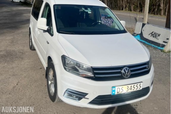2017 Volkswagen Caddy Maxi 1,4 TSI 125hk automat 7-seter adaptiv cruisekontroll ryggekamera