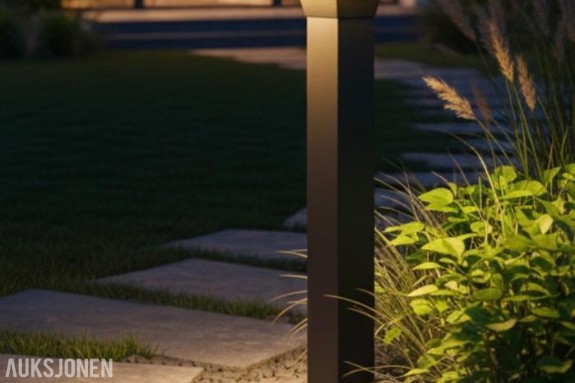 8 stykk Moderne, firkantet design - Outdoor Bollard Light Square - Egnet for helårs utendørs bruk! Energieffektiv LED (12W)