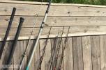 Diverse fiskeutstyr – sneller, stenger, pilker og sluker