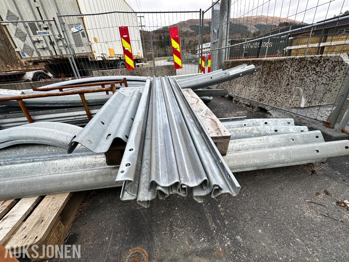 Autovern / stålrekkverk – komplett med festemateriell