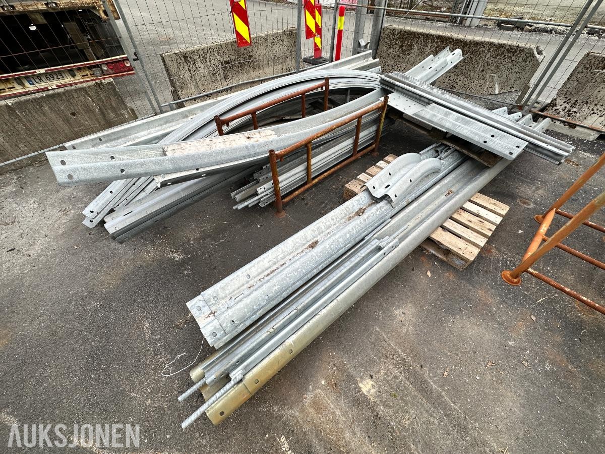 Autovern / stålrekkverk – komplett med festemateriell