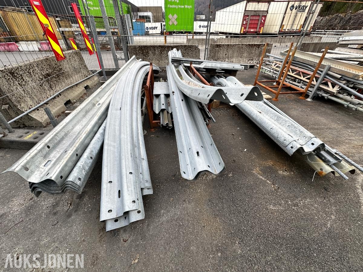Autovern / stålrekkverk – komplett med festemateriell