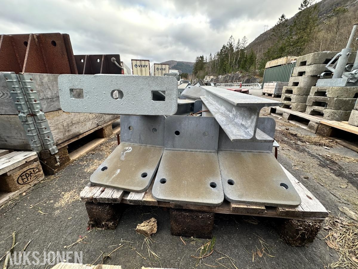Autovern / stålrekkverk – komplett med festemateriell