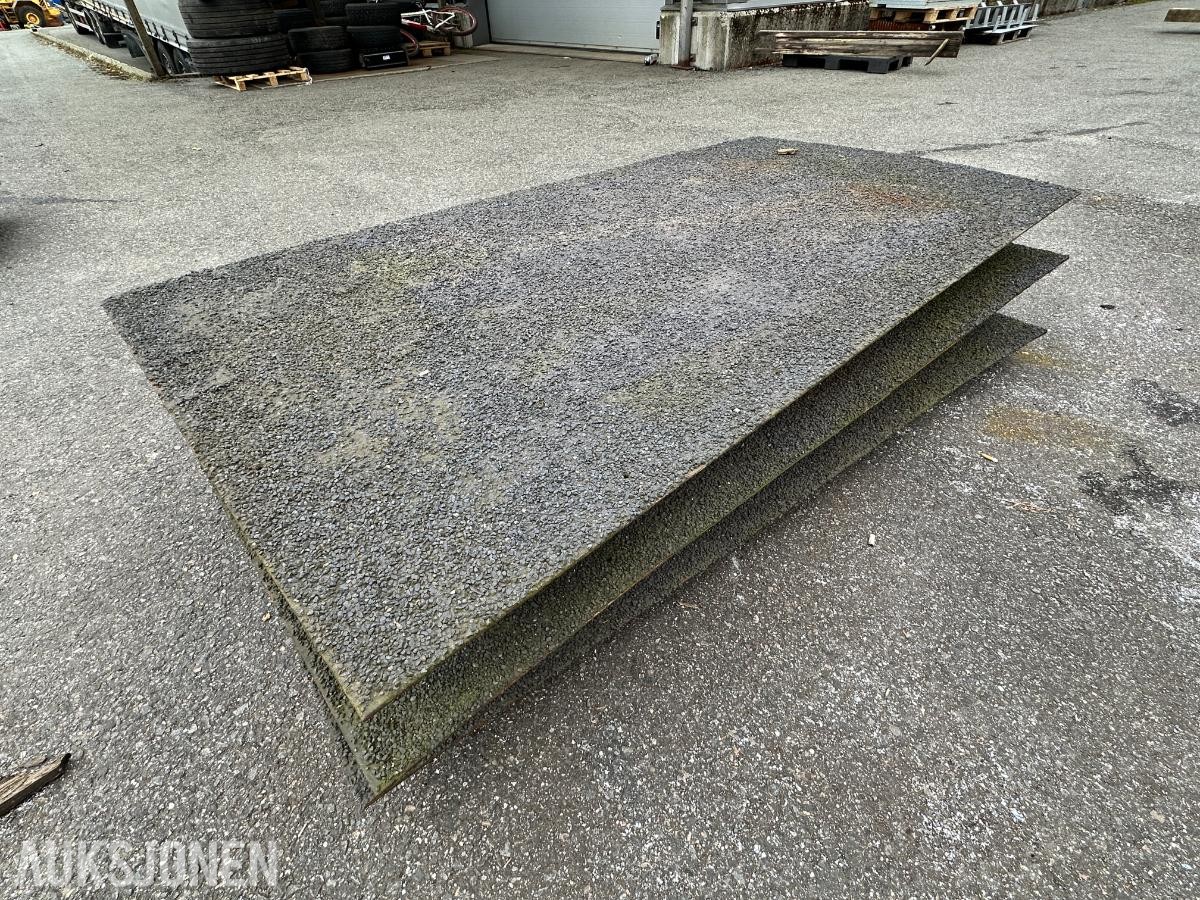 3 stk stålplater 5 mm med SafeGrip sklisikring (200x100 cm)