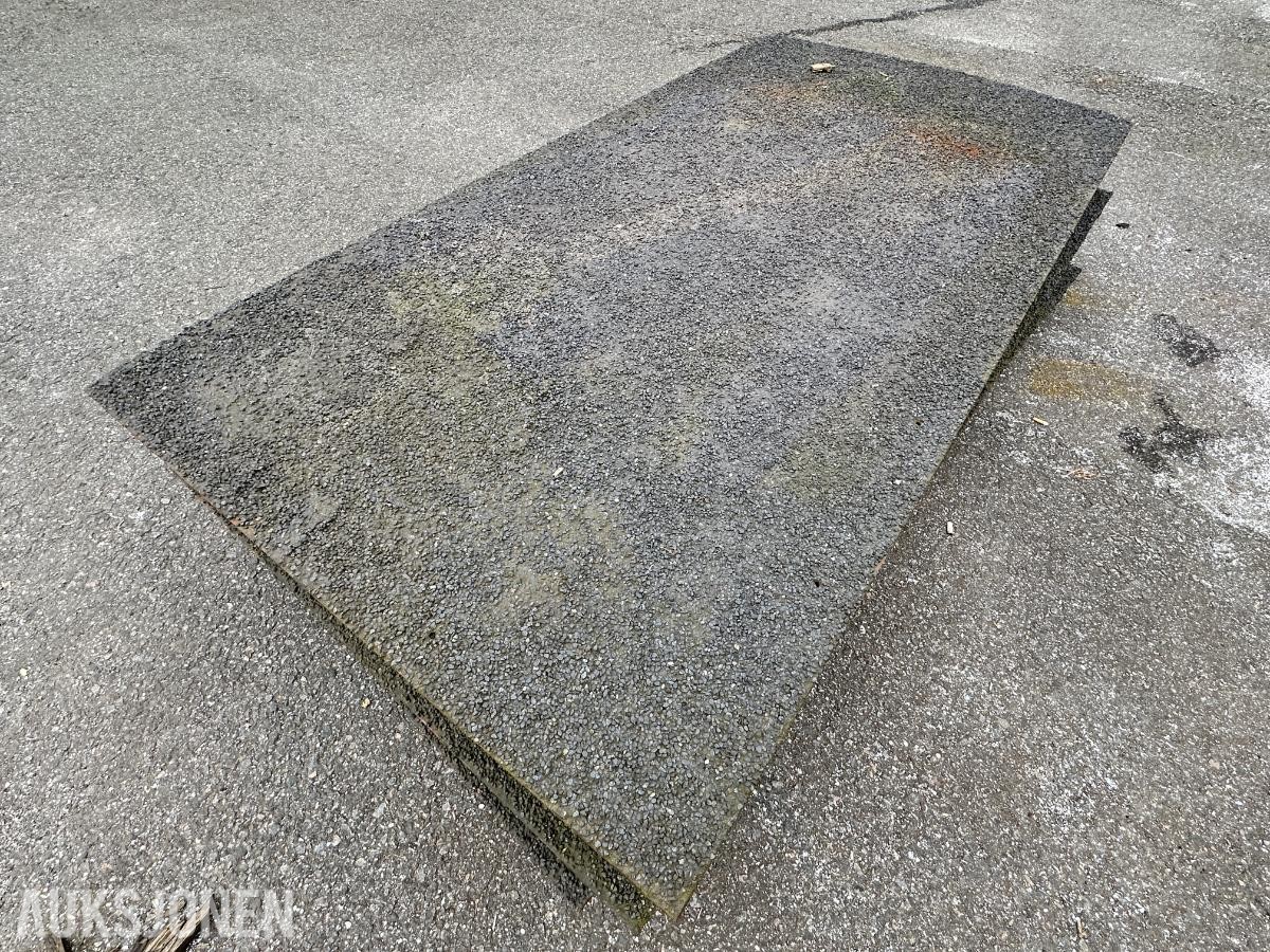 3 stk stålplater 5 mm med SafeGrip sklisikring (200x100 cm)