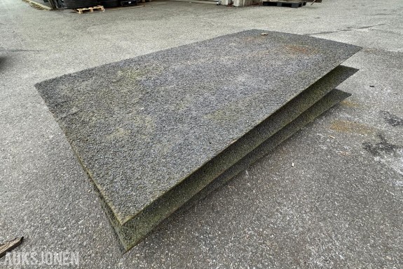 3 stk stålplater 5 mm med SafeGrip sklisikring (200x100 cm)