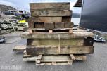 Diverse impregnerte bjelker/treklosser 5"x9" i varierende lengder