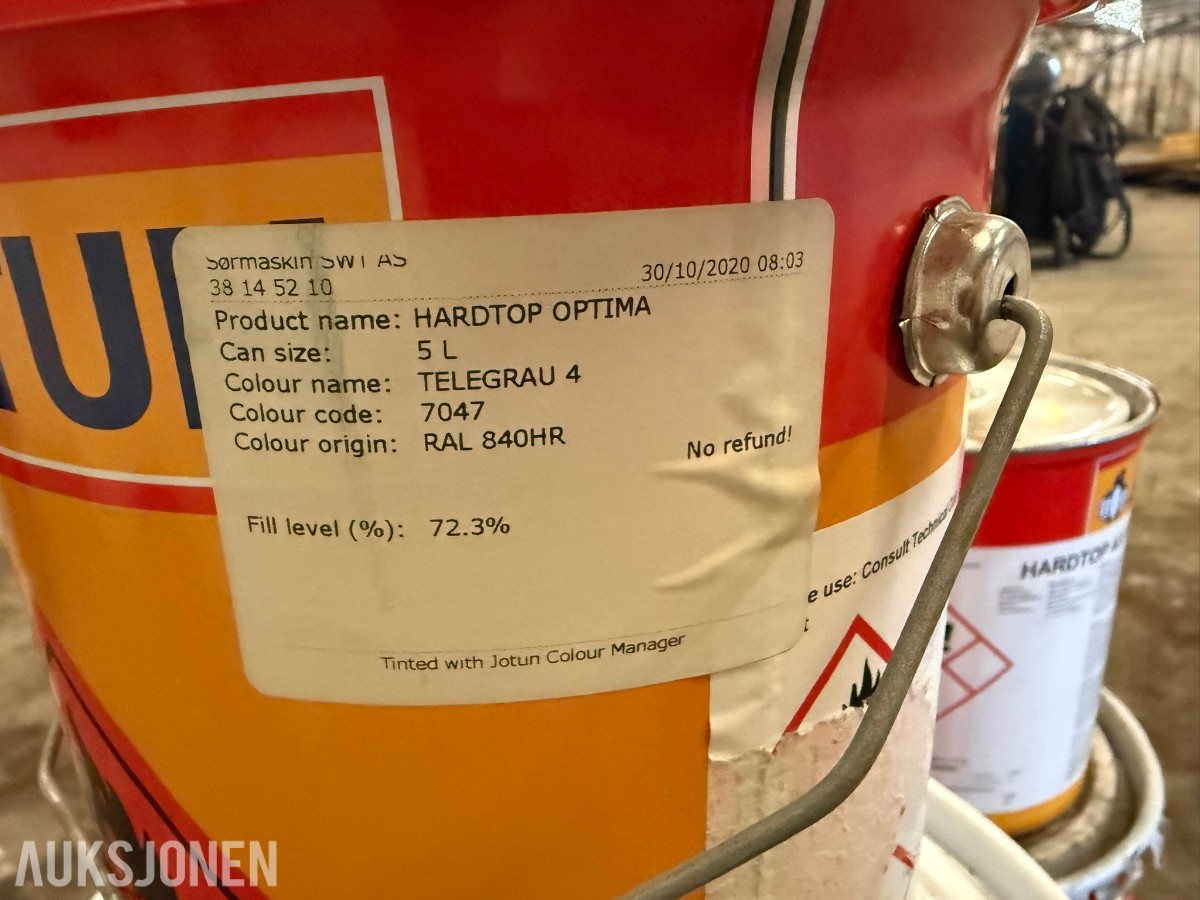 Pall med Jotun industrimaling – epoxy / topcoat / primer