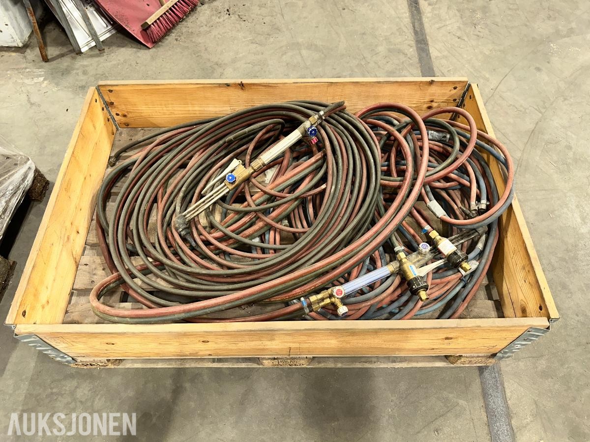 Skjærebrennersett – 2 stk med slanger og håndtak