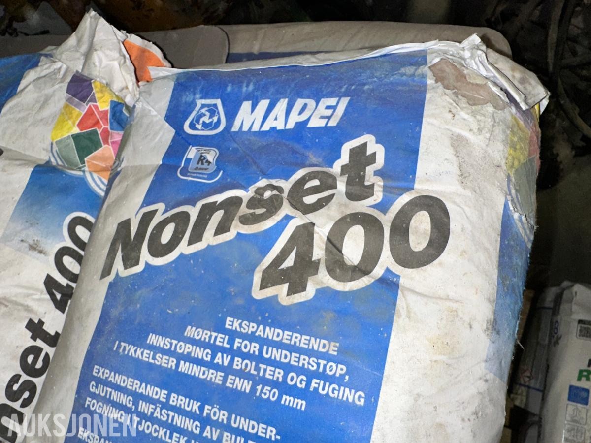 52 sekker Mapei Nonset Mørtel