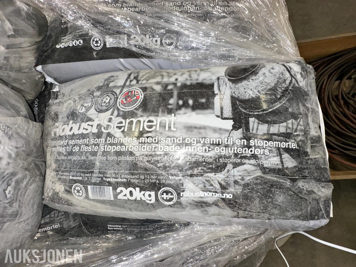 Pall med 20 kg sementsekker