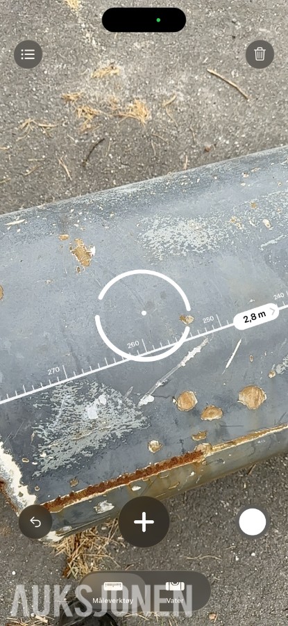 Stålrør Ø ca. 50 cm – lengde 2,8 m