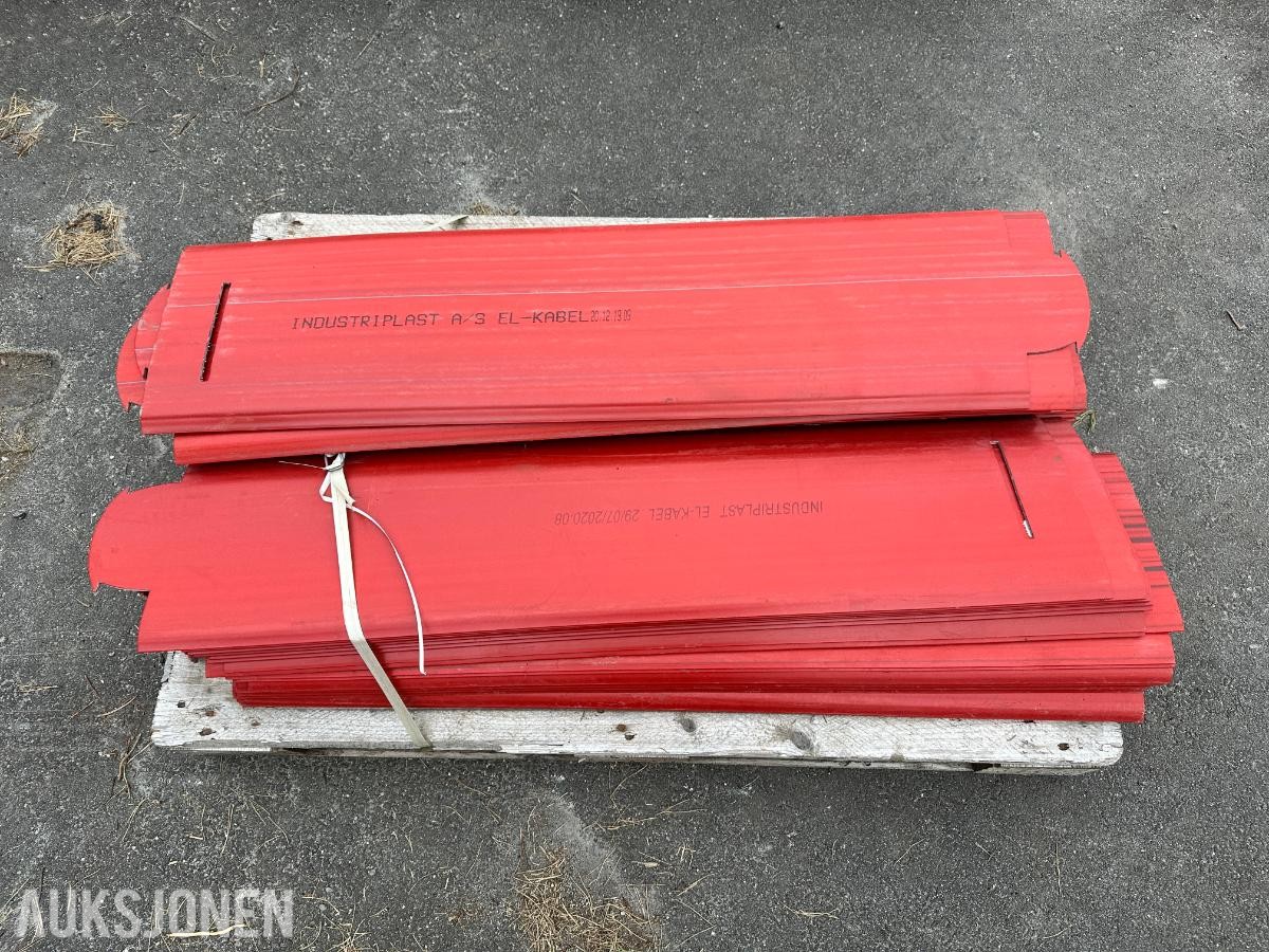 Kabelbeskyttelse / kabelplater – Industriplast – parti selges