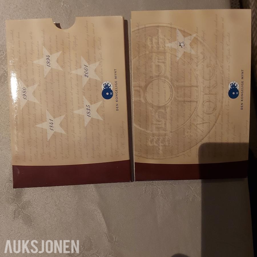 1980 Myntsett fra Den Kongelige Mynt 1980 og 2001