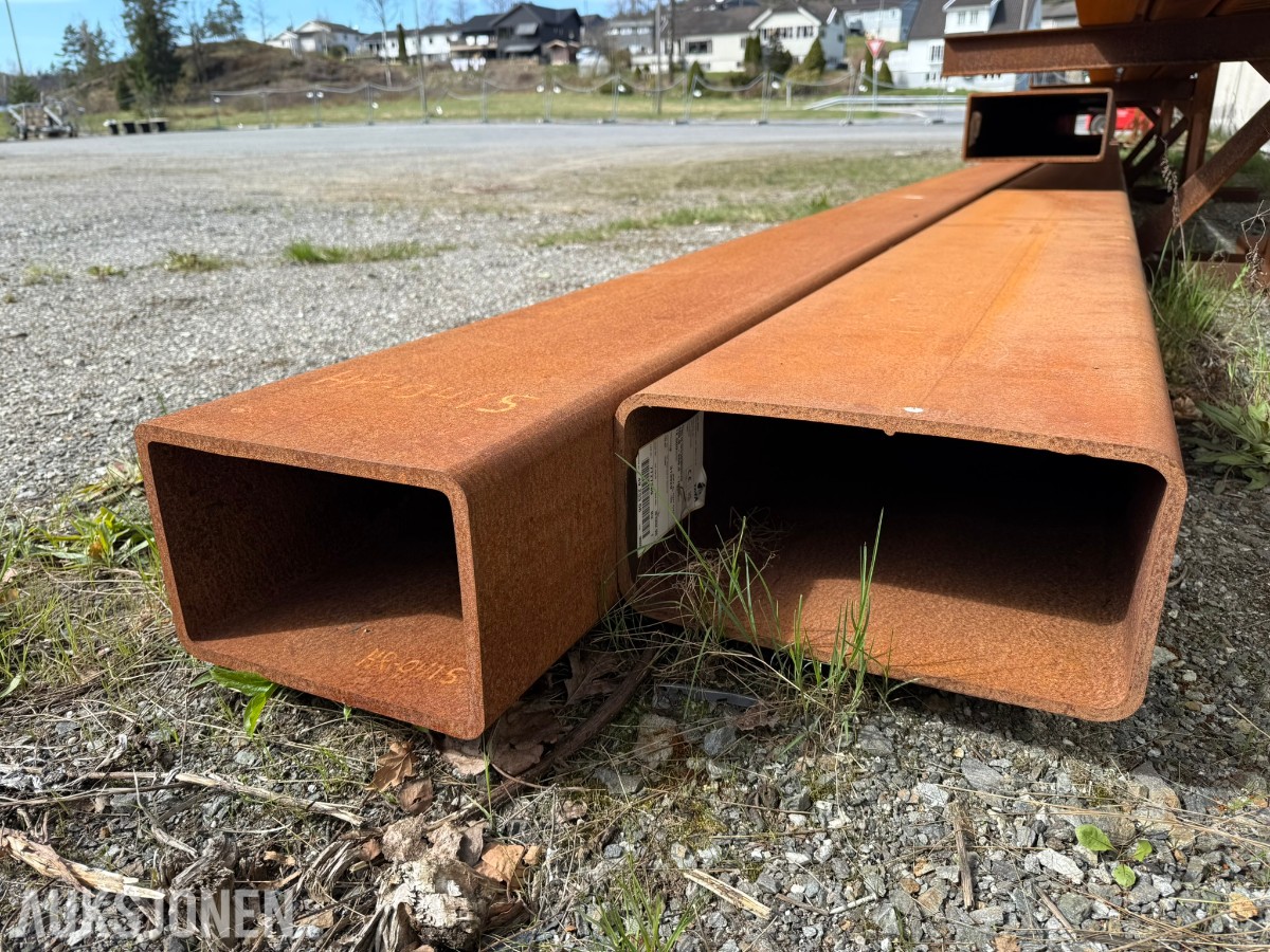 Stålreol med grove konstruksjonsprofiler – 12 m lengder / HYBOX 400x200x10 / S355