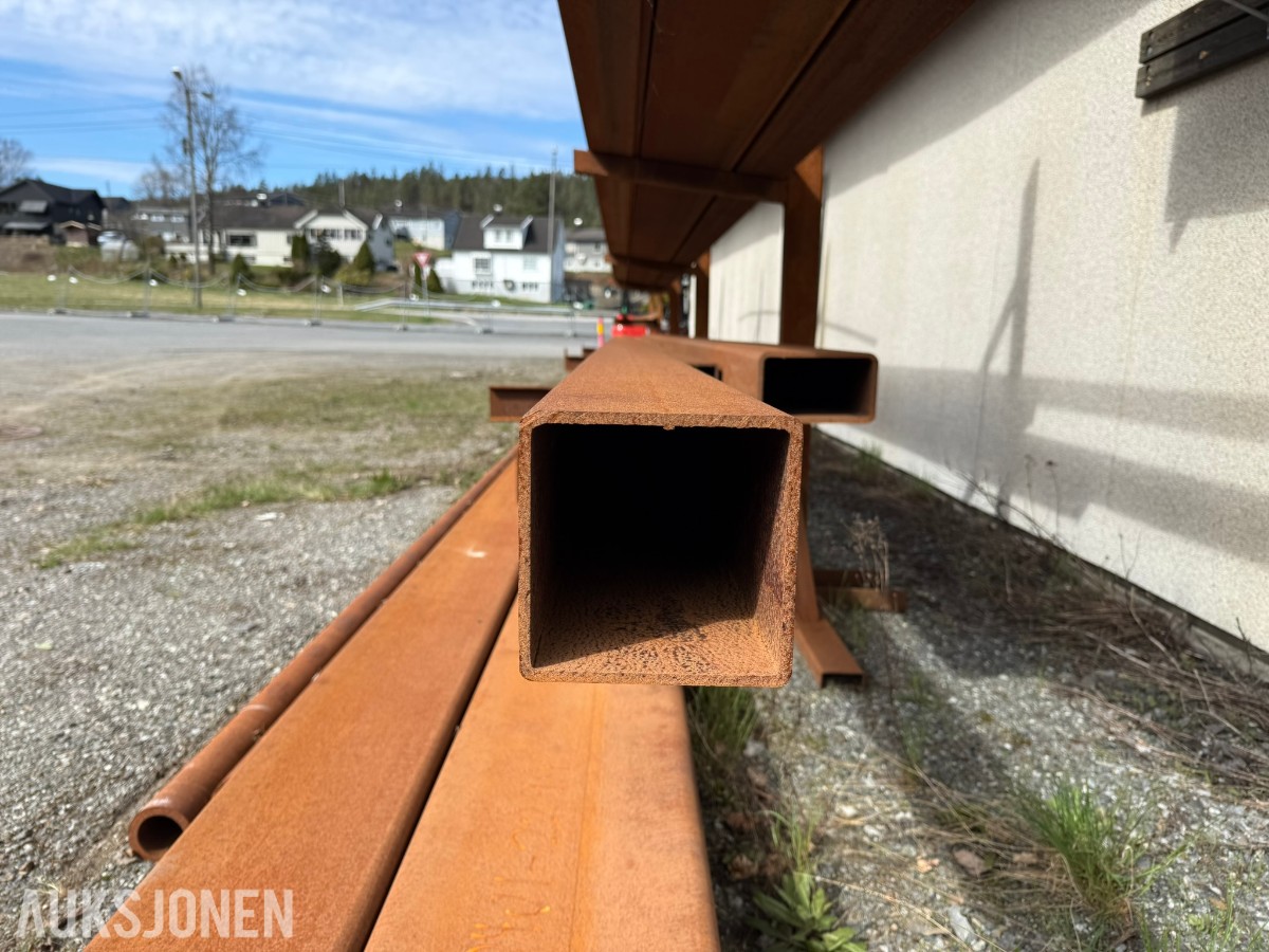 Stålreol med grove konstruksjonsprofiler – 12 m lengder / HYBOX 400x200x10 / S355