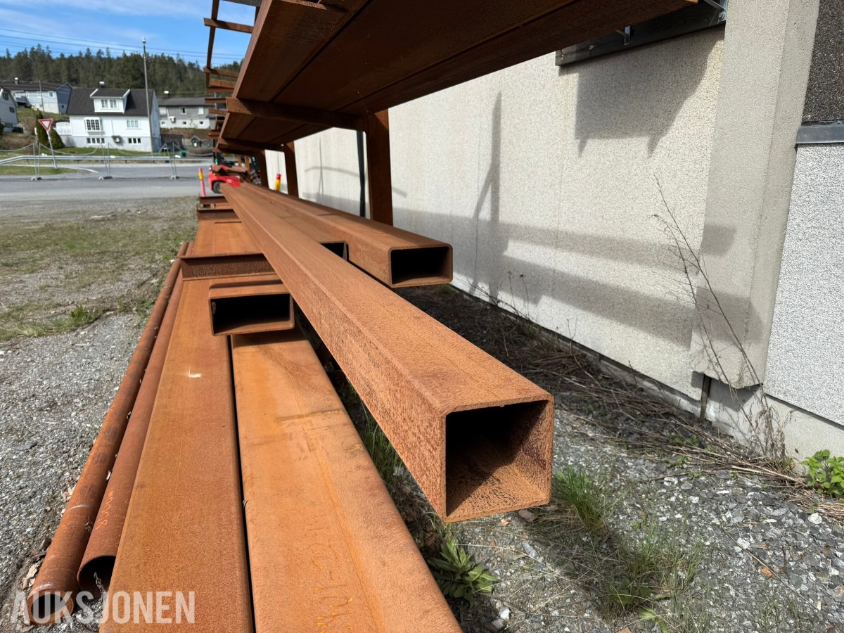 Stålreol med grove konstruksjonsprofiler – 12 m lengder / HYBOX 400x200x10 / S355