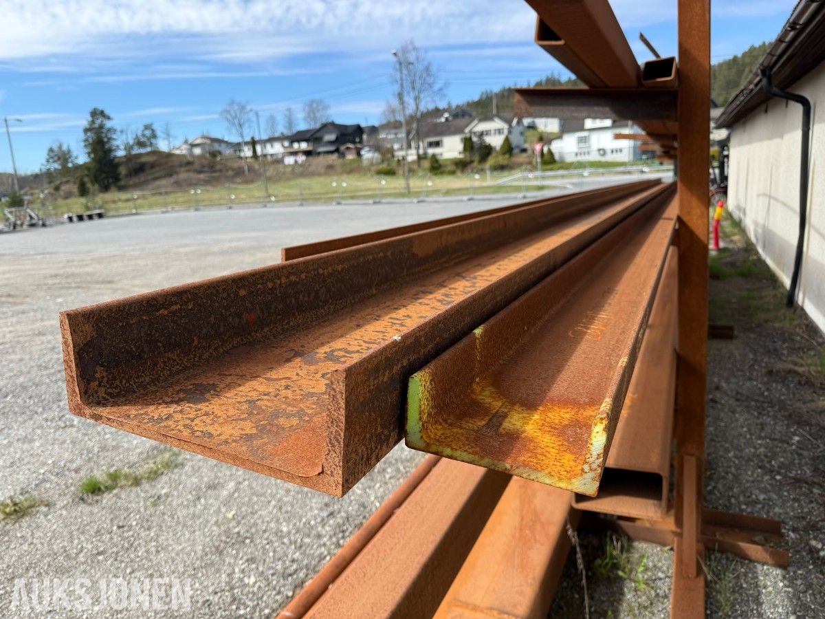 Stålreol med grove konstruksjonsprofiler – 12 m lengder / HYBOX 400x200x10 / S355