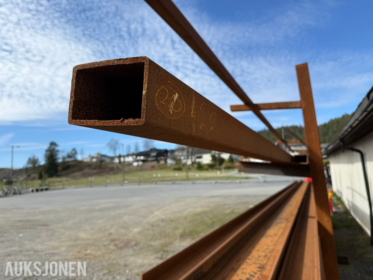 Stålreol med grove konstruksjonsprofiler – 12 m lengder / HYBOX 400x200x10 / S355