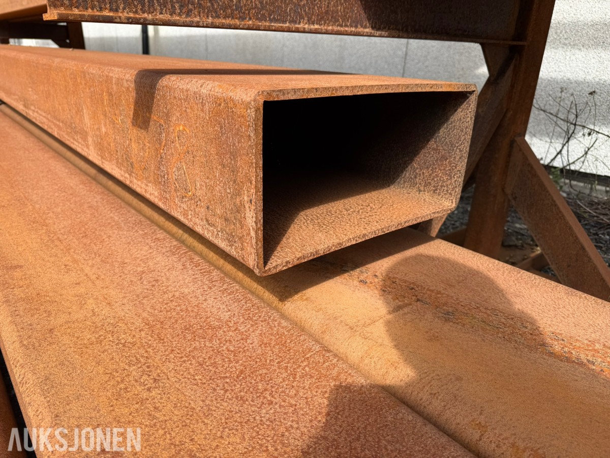 Stålreol med grove konstruksjonsprofiler – 12 m lengder / HYBOX 400x200x10 / S355