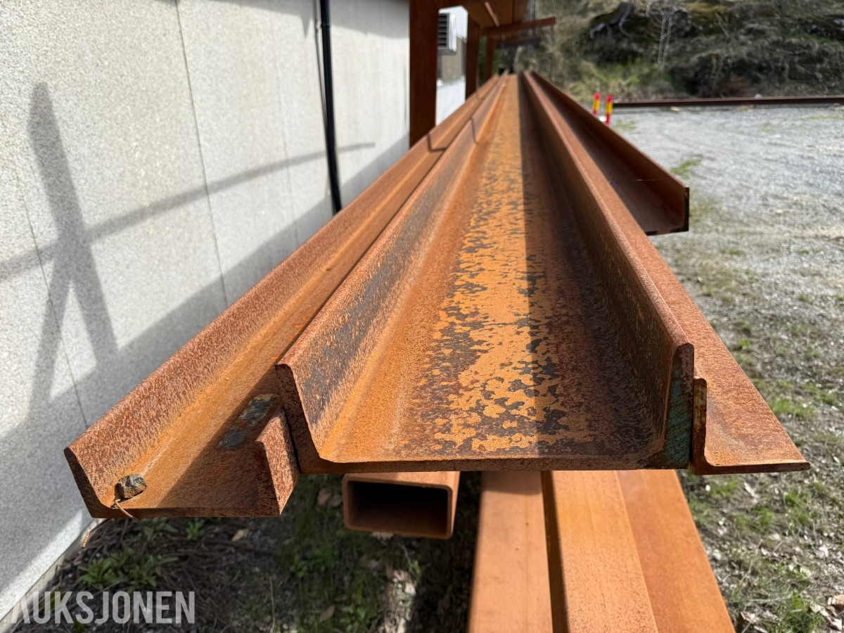 Stålreol med grove konstruksjonsprofiler – 12 m lengder / HYBOX 400x200x10 / S355